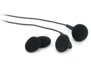 earbuds with extra foam coverings