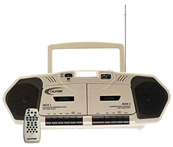 Califone boombox with remote control