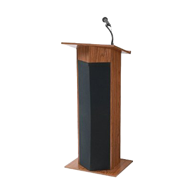 lectern and handheld mic stand