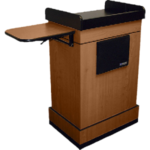 Lectern with side table