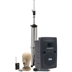 Anchor Audio PA system with speaker, stand, and handheld and hands-free microphones