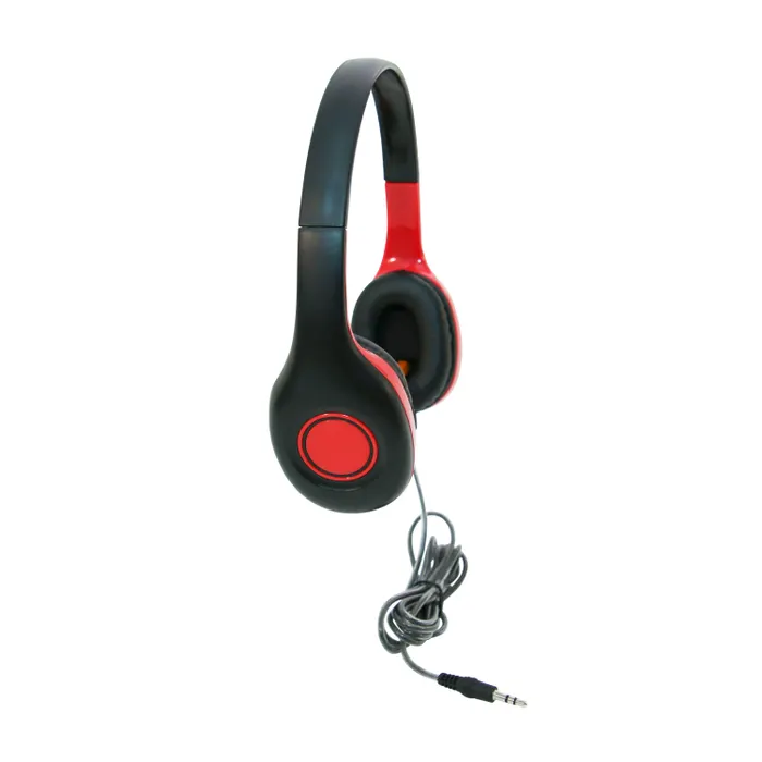 Califone KH-08N RD On-Ear Headphones, 3.5mm (Red) - Image 2